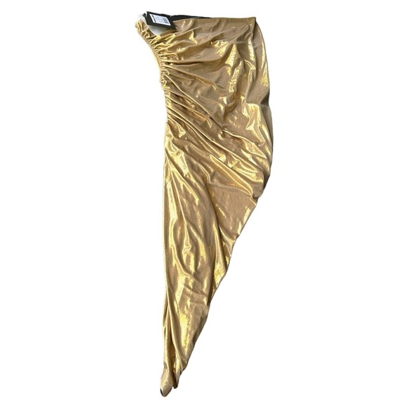 NWT NORMA KAMALI Diana ruched one-shoulder minidress - Picture 3 of 10